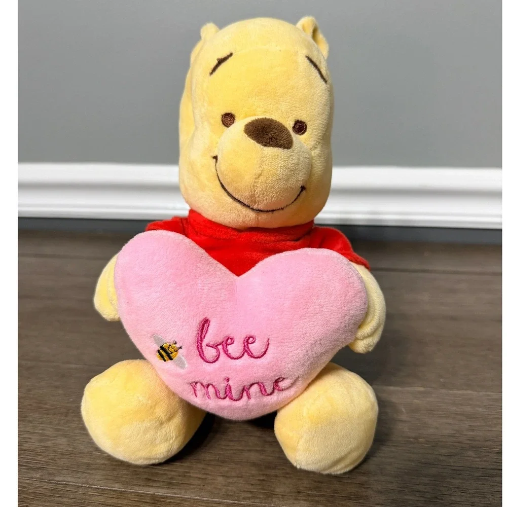 Disney Baby Winnie the Pooh Bee Mine Heart Plush Valentine Stuffed Animal‎